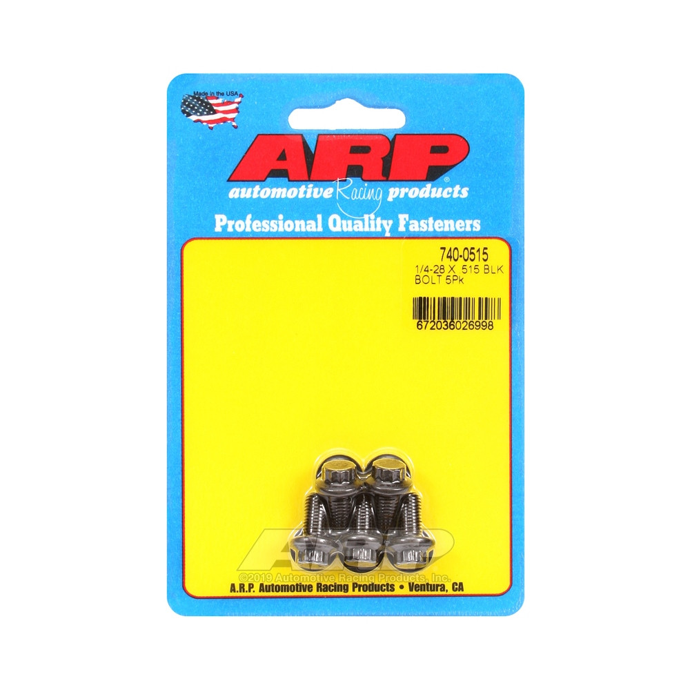 Parafusaria universal ARP 1/4-28 - Óxido preto, 12 pontas x 5Array