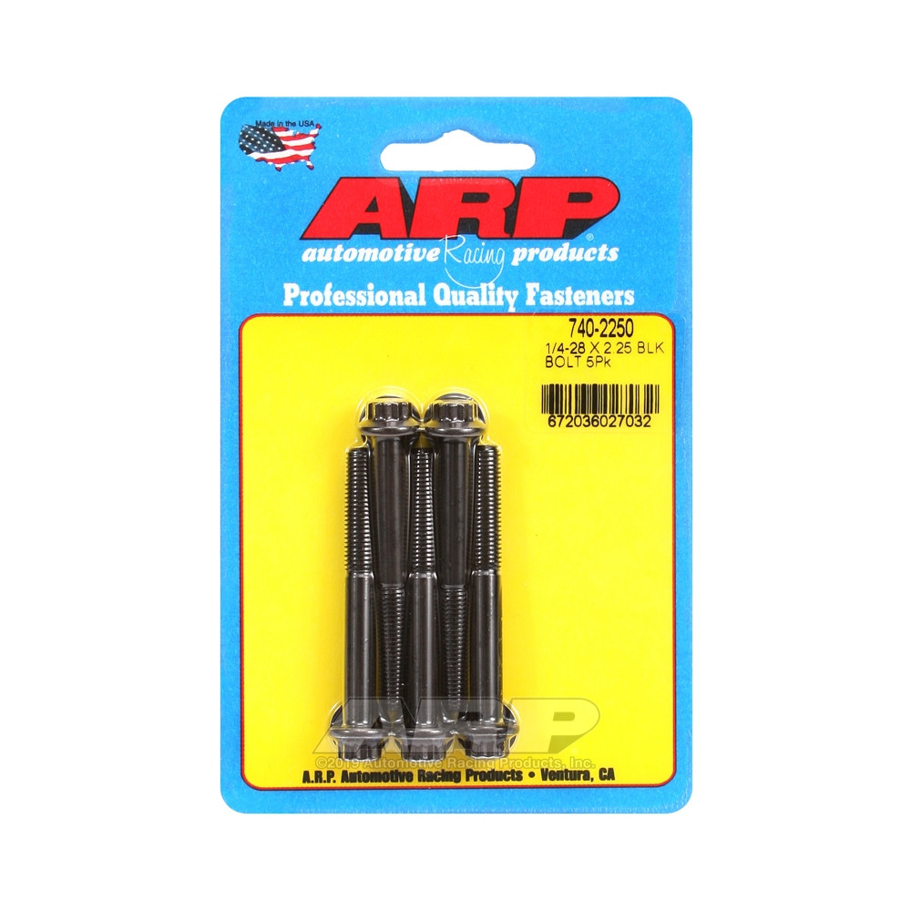 Perno Universal ARP 1/4-28 - Negro Oxyde 12 Pts x5Array