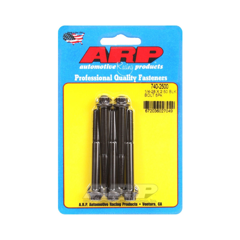 Parafusaria universal ARP 1/4-28 - Oxidado a preto, 12 pontas x 5Array