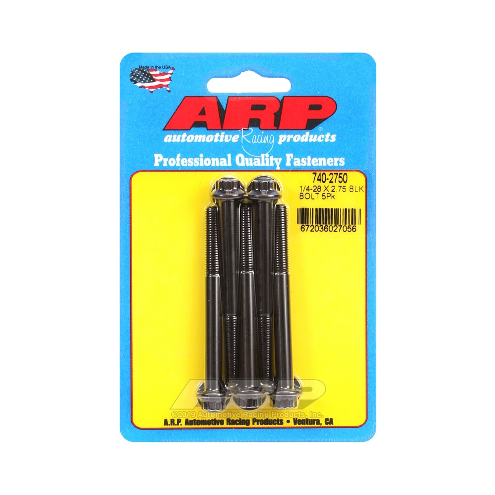 Parafusaria universal ARP 1/4-28 - Óxido preto, 12 pontas x 5Array
