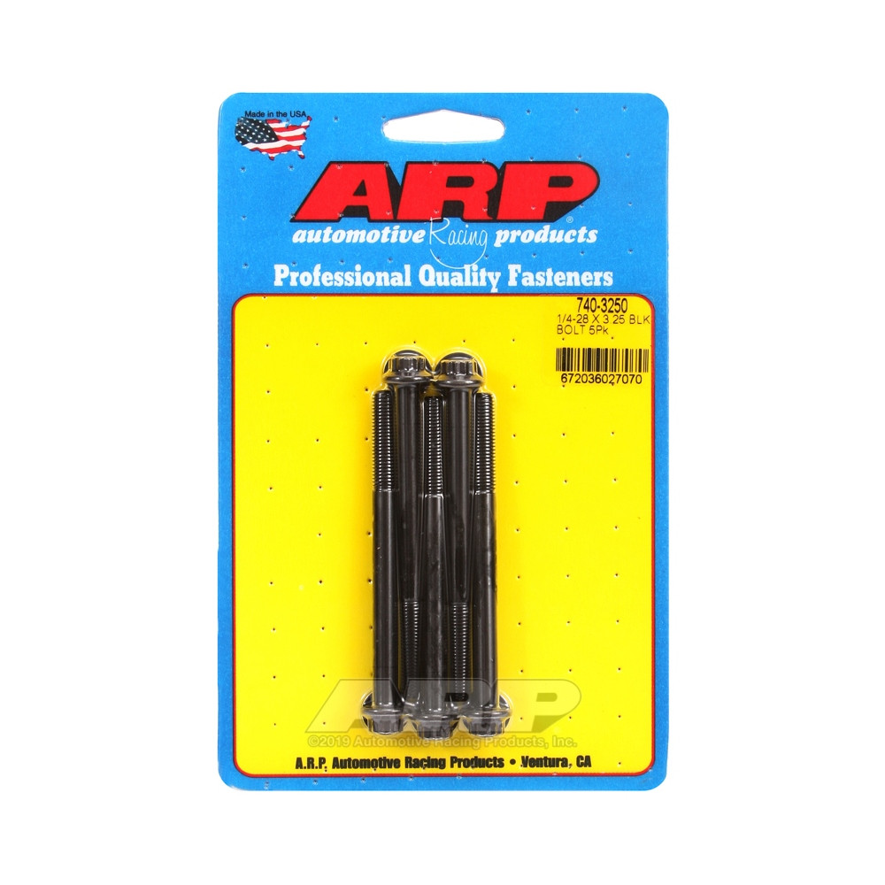Perno Universal ARP 1/4-28 - Negro Oxyde 12 Pts x5Array