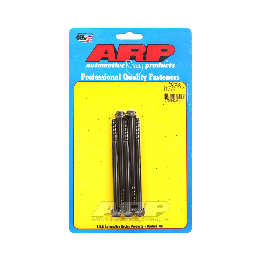 Parafusaria universal ARP 1/4-28 - Óxido preto, 12 pontas x 5Array