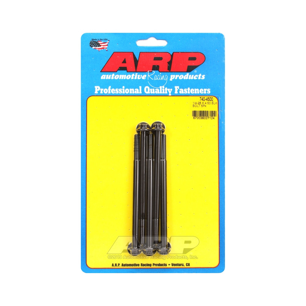 Perno Universal ARP 1/4-28 - Negro Oxyde 12 Pts x5Array