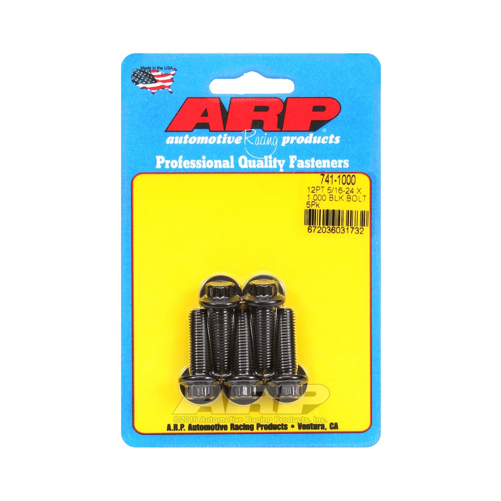 Parafusaria universal ARP 5/16-24 - Oxidado a preto, 12 pontas x 5Array