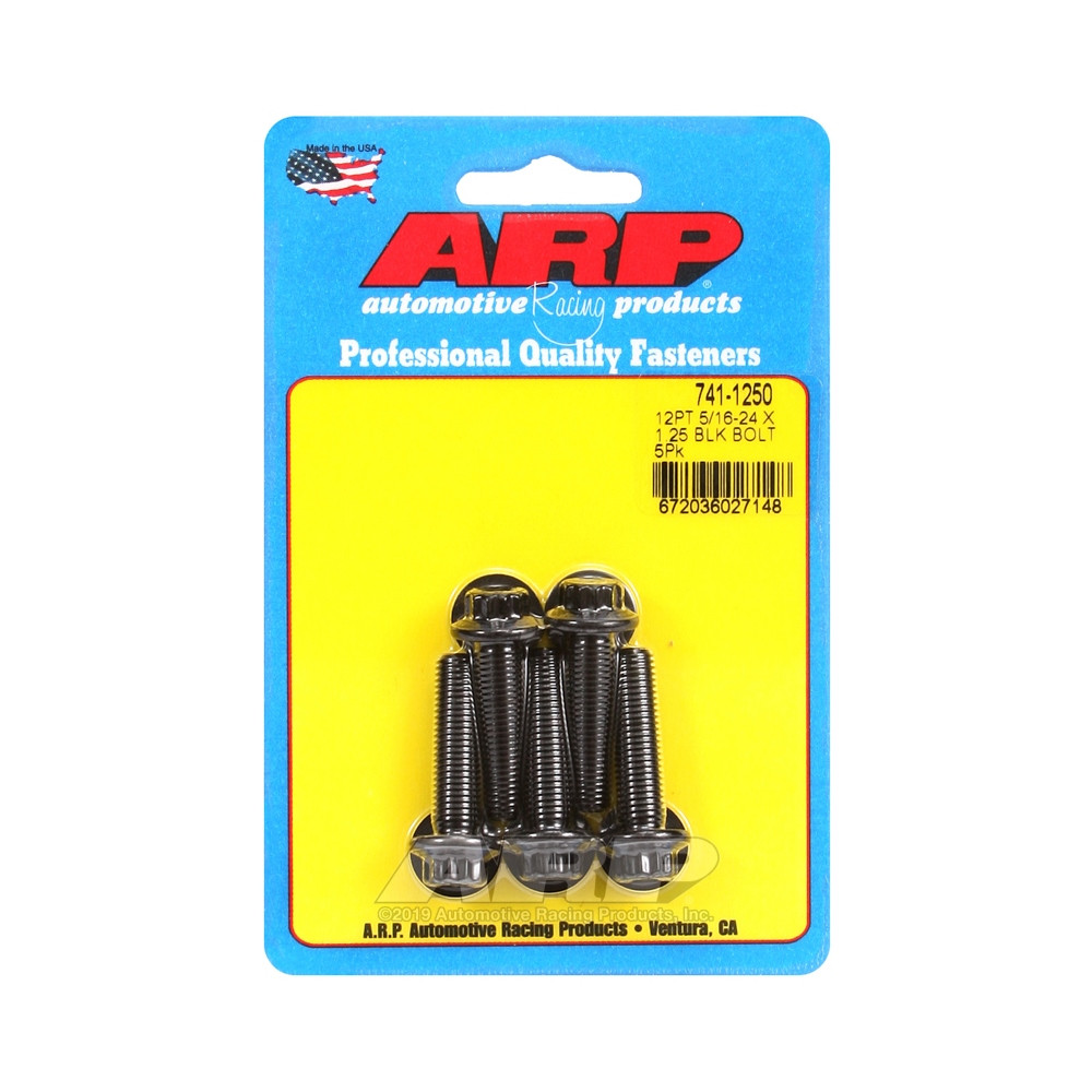 Parafuso Universal ARP 5/16-24 - Óxido Preto 12 Pts x5Array