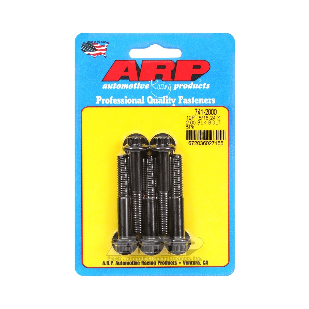 Parafusaria universal ARP 5/16-24 - Oxidado a preto, 12 pontos x 5Array