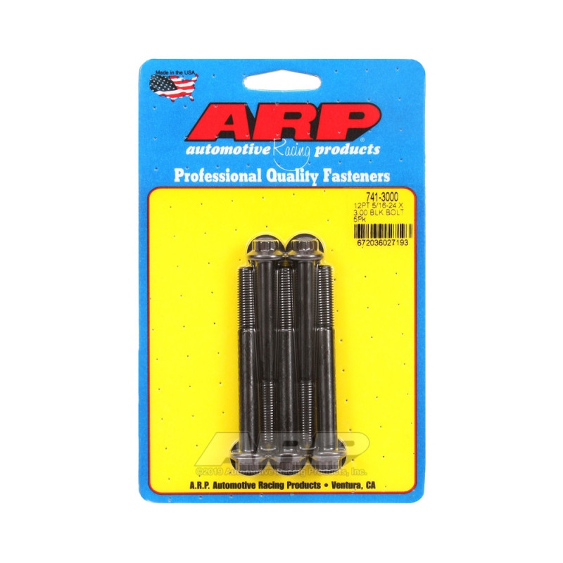 Perno Universal ARP 5/16-24 - Oxido Negro 12 Pts x5Array