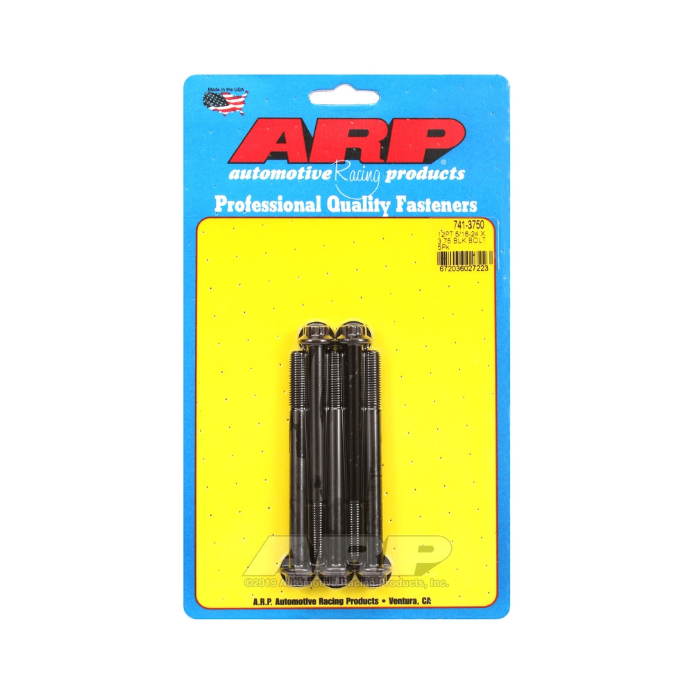 Parafusaria universal ARP 5/16-24 - Oxidado a preto, 12 pontos, x5Array
