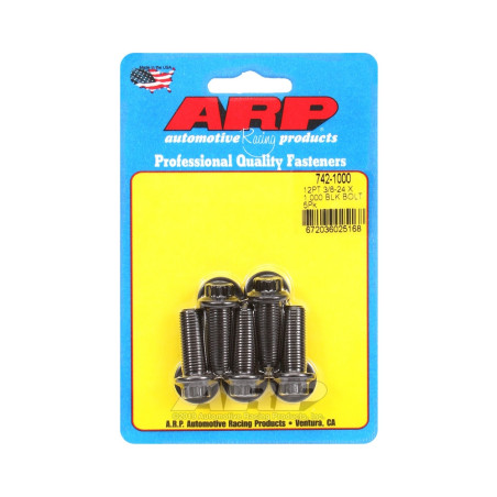 ARP Parafuso universal de cabeça pequena 3/8-24 - Óxido preto 12 pts x5