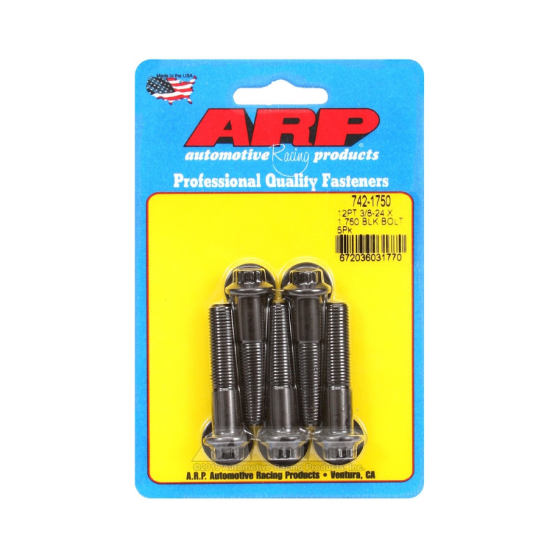 ARP Tornillo universal cabeza pequeña 3/8-24 - Óxido negro 12 pts x5Array