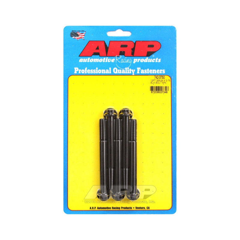 ARP Tornillo universal cabeza pequeña 3/8-24 - Óxido negro 12 pts x5Array