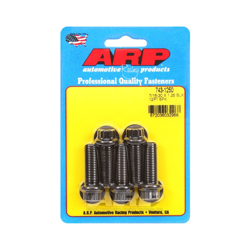 Perno Universal ARP 7/16-20 - Oxido Negro 12 Pts x5Array