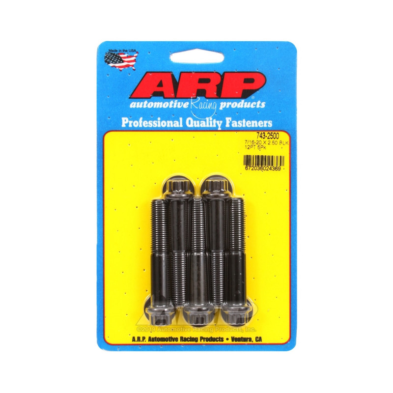 Perno Universal ARP 7/16-20 - Oxido Negro 12 Pts x5Array