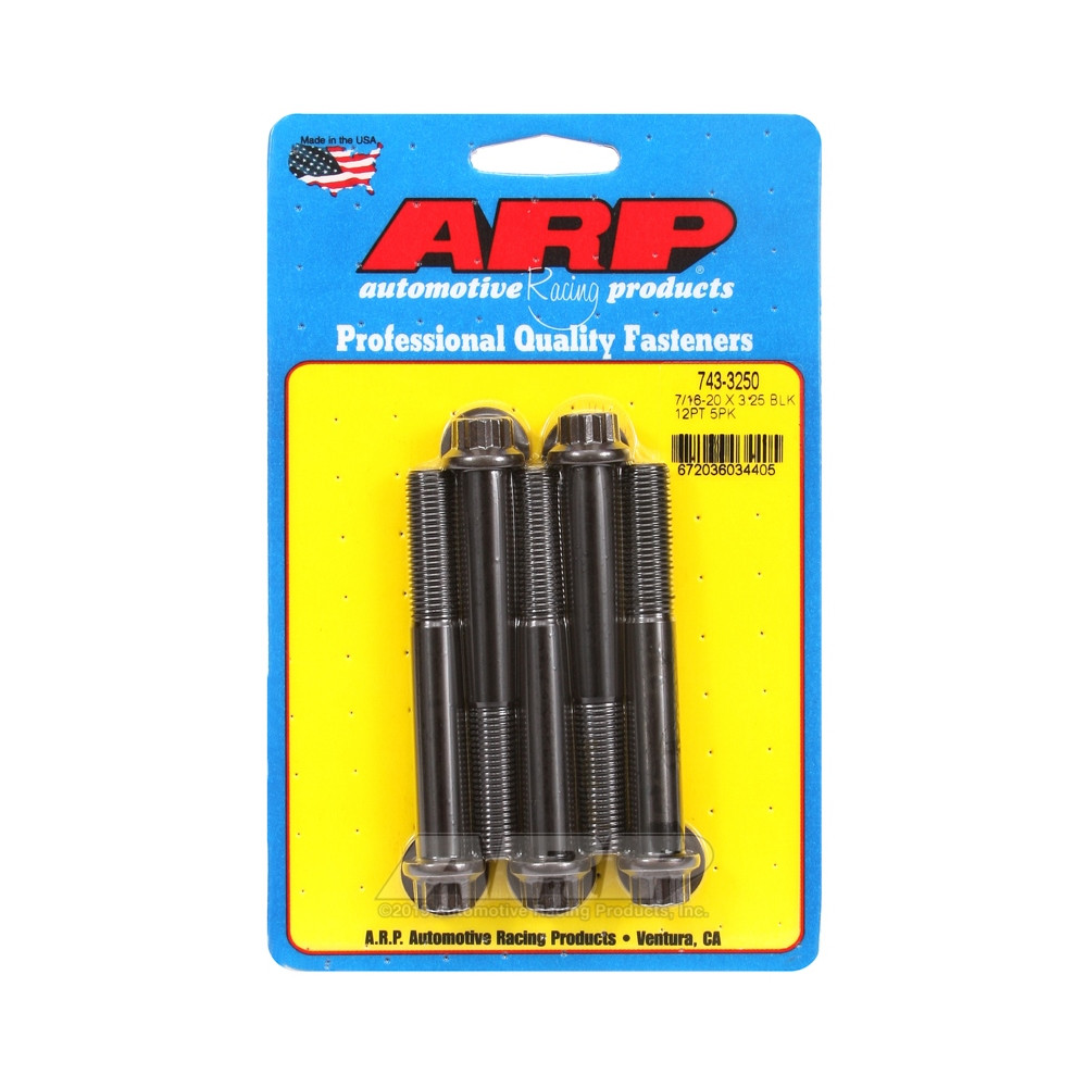 Perno Universal ARP 7/16-20 - Oxido Negro 12 Pts x5Array