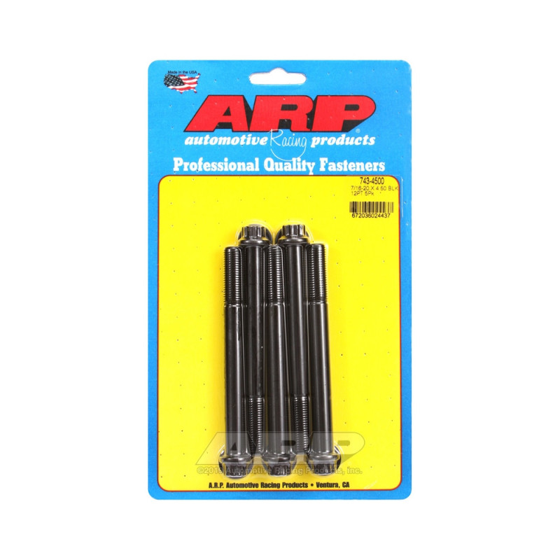 Parafusos universais ARP 7/16-20 - Oxidado a preto, 12 pontas x 5Array