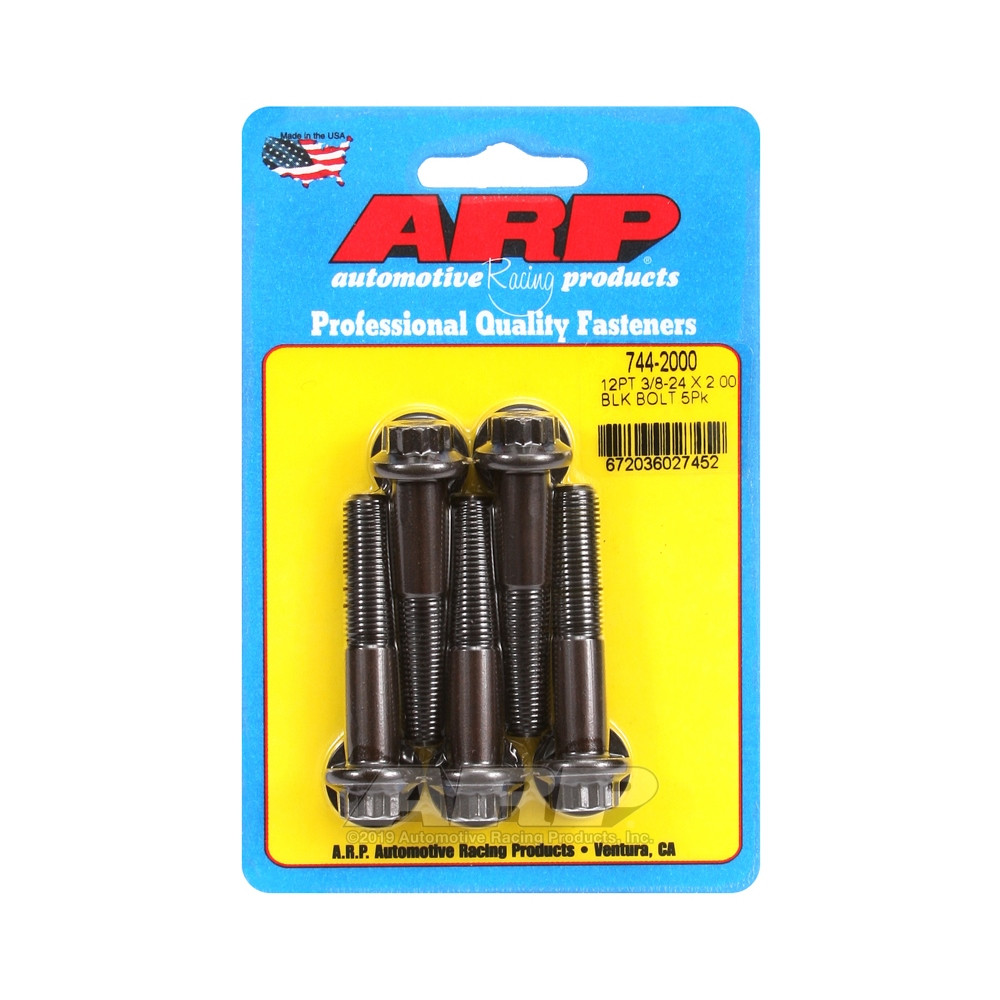 ARP Tornillo de cabeza universal STD 3/8-24 - Óxido negro 12 pzs x5Array