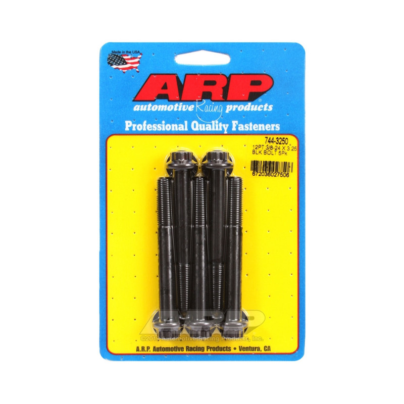 ARP Tornillo de cabeza universal STD 3/8-24 - Óxido negro 12 pzs x5Array