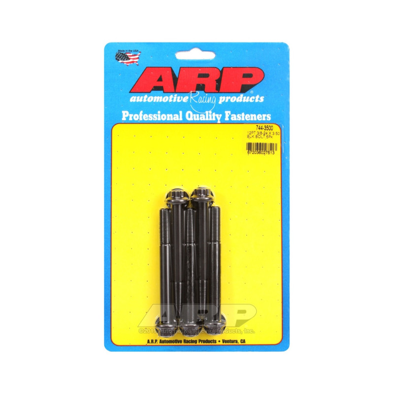 ARP Tornillo de cabeza universal STD 3/8-24 - Óxido negro 12 pzs x5Array
