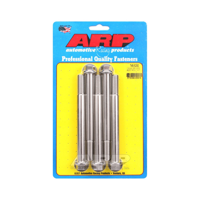 Parafusos universais ARP 1/2-20 - Aço inoxidável, cabeça sextavada, x5Array