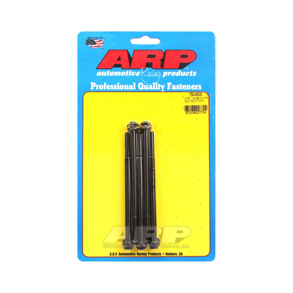 ARP Tornillo Universal 1/4-28 - Negro Oxyde Hex x5Array