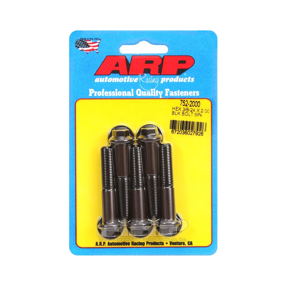 ARP Tornillo universal cabeza pequeña 3/8-24 - Negro Oxyde Hex x5Array
