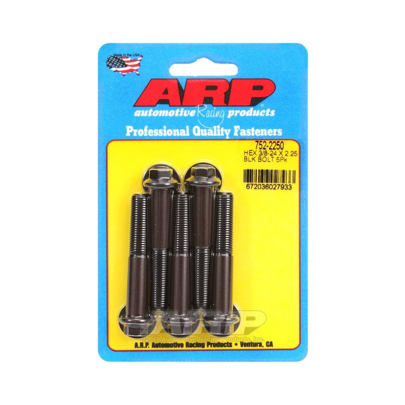 ARP Tornillo universal cabeza pequeña 3/8-24 - Negro Oxyde Hex x5Array