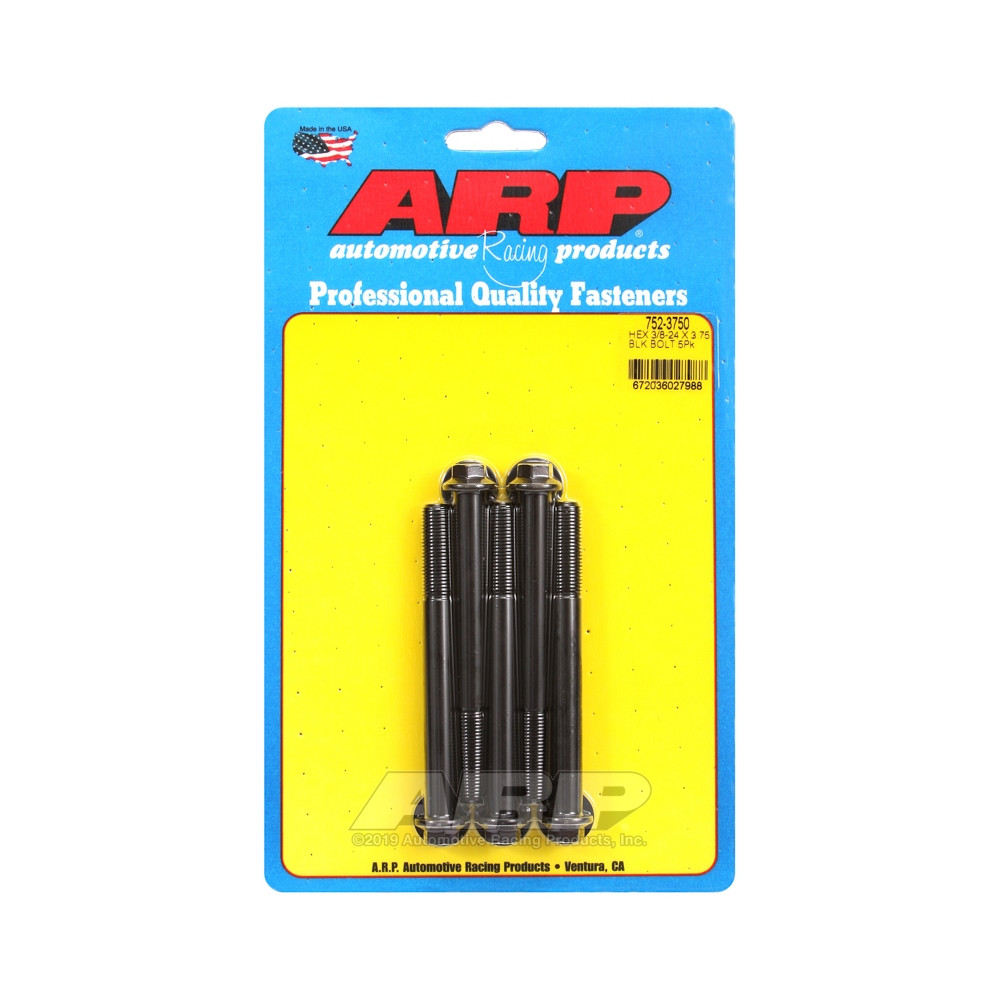 ARP Tornillo universal cabeza pequeña 3/8-24 - Negro Oxyde Hex x5Array