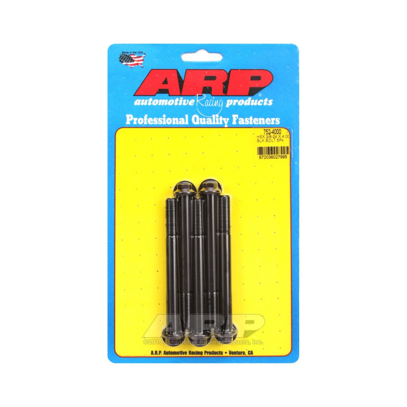 ARP Tornillo universal cabeza pequeña 3/8-24 - Negro Oxyde Hex x5Array
