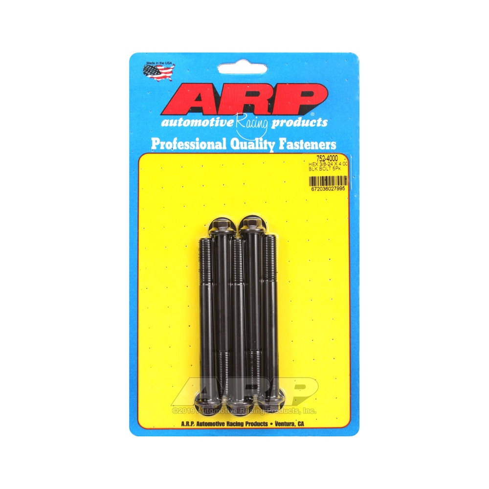 ARP Tornillo universal cabeza pequeña 3/8-24 - Negro Oxyde Hex x5Array