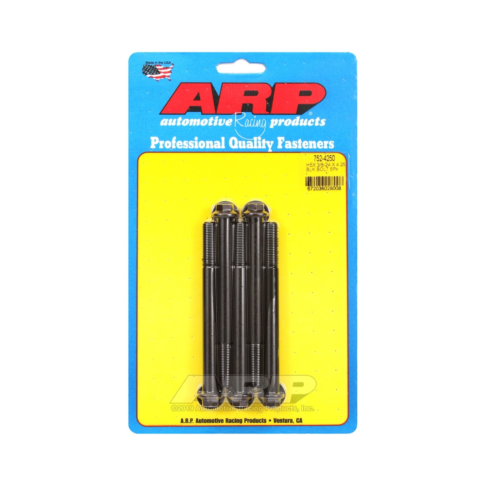 ARP Tornillo universal cabeza pequeña 3/8-24 - Negro Oxyde Hex x5Array