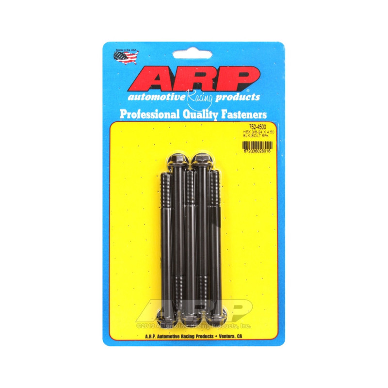 ARP Tornillo universal cabeza pequeña 3/8-24 - Negro Oxyde Hex x5Array