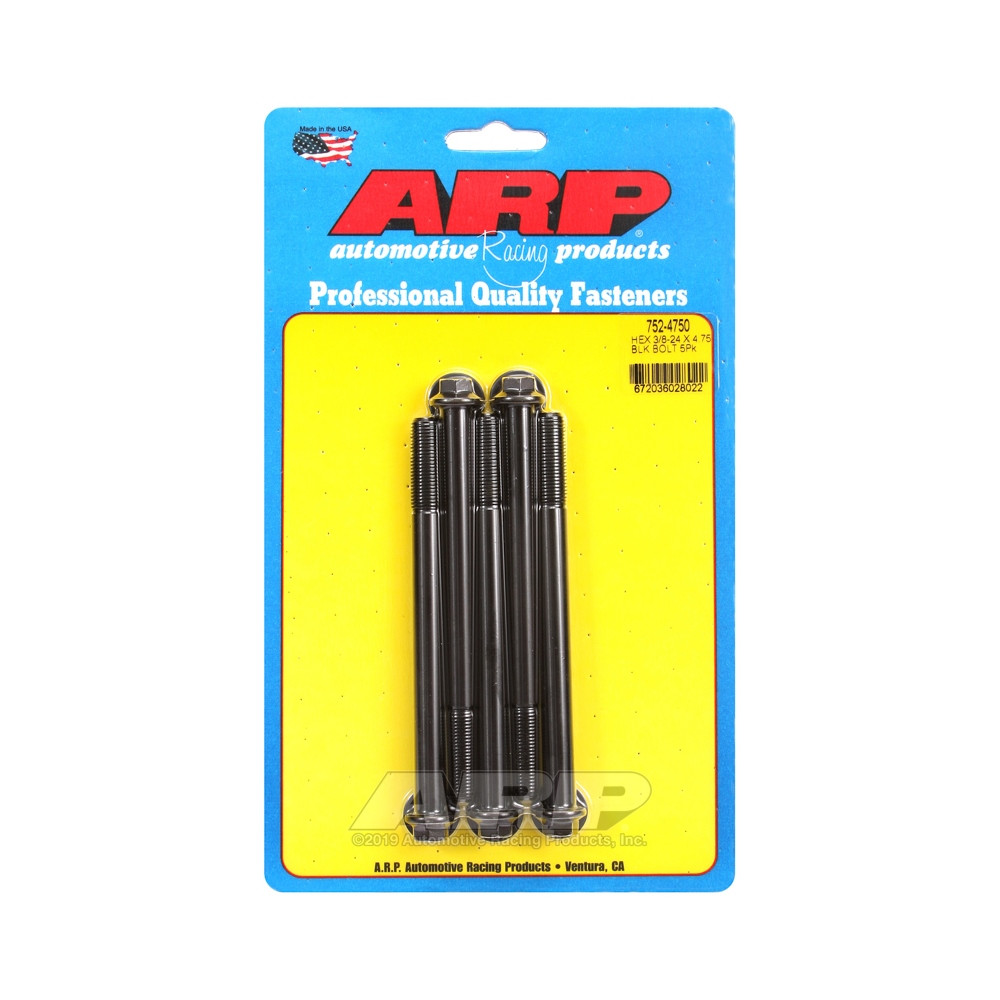 ARP Tornillo universal cabeza pequeña 3/8-24 - Negro Oxyde Hex x5Array