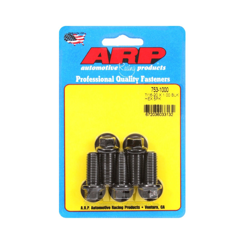Perno universal ARP 7/16-20 - Negro Oxyde Hex x5Array