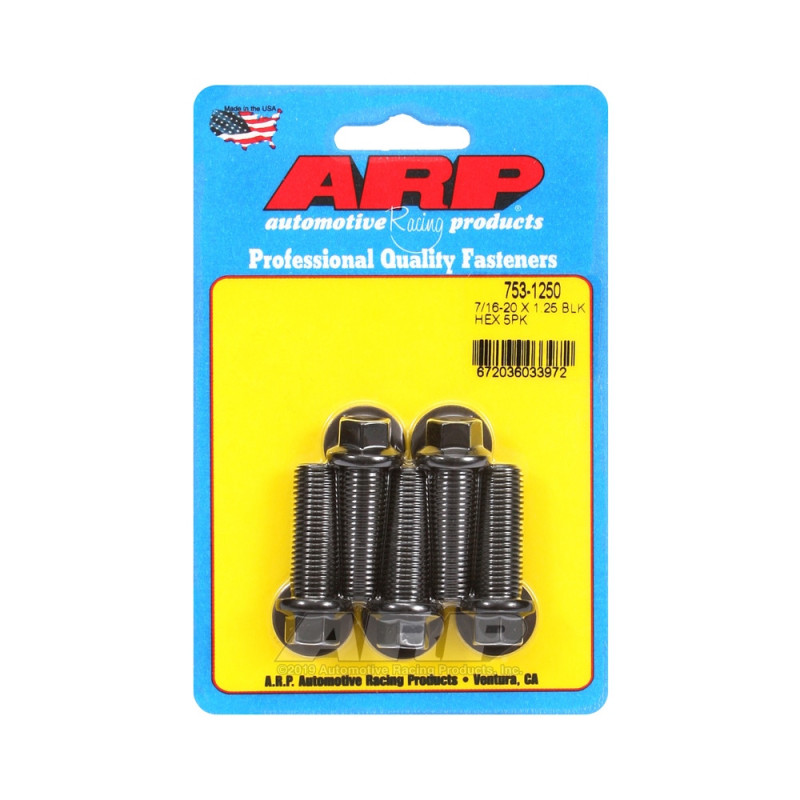 Perno Universal ARP 7/16-20 - Negro Oxyde Hex x5Array