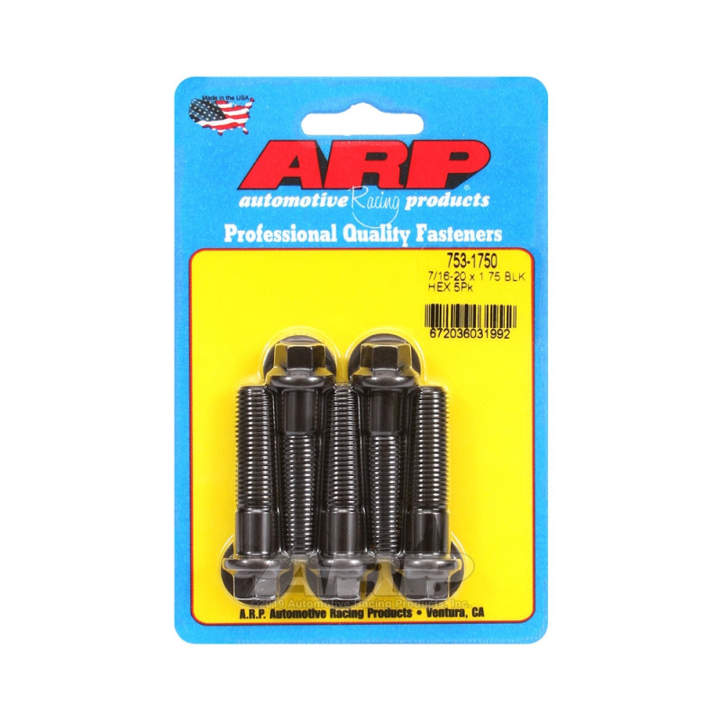 Parafuso universal ARP 7/16-20 - Black Oxyde Hex x5Array