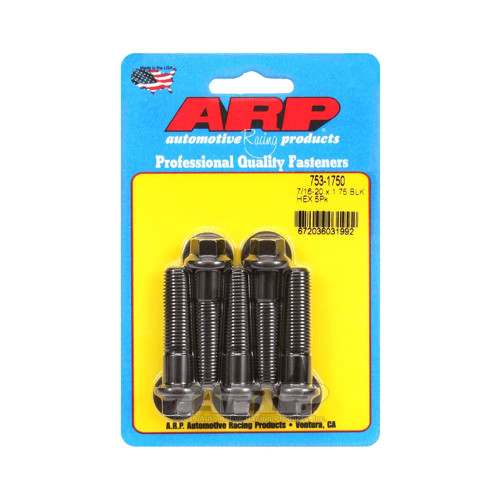 Perno Universal ARP 7/16-20 - Negro Oxyde Hex x5Array