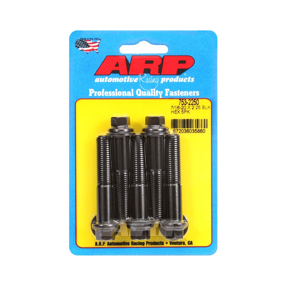 Perno Universal ARP 7/16-20 - Negro Oxyde Hex x5Array