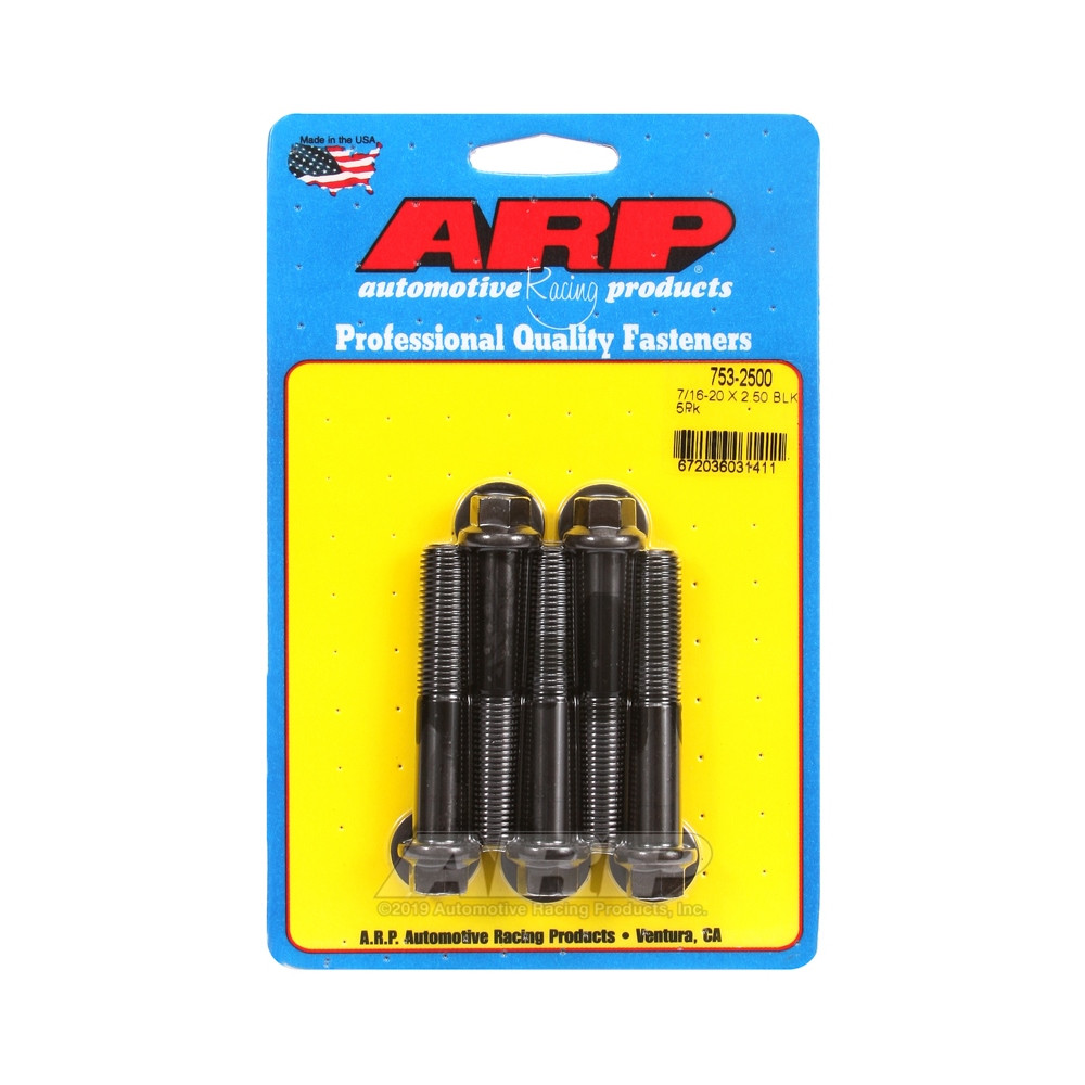 Perno Universal ARP 7/16-20 - Negro Oxyde Hex x5Array