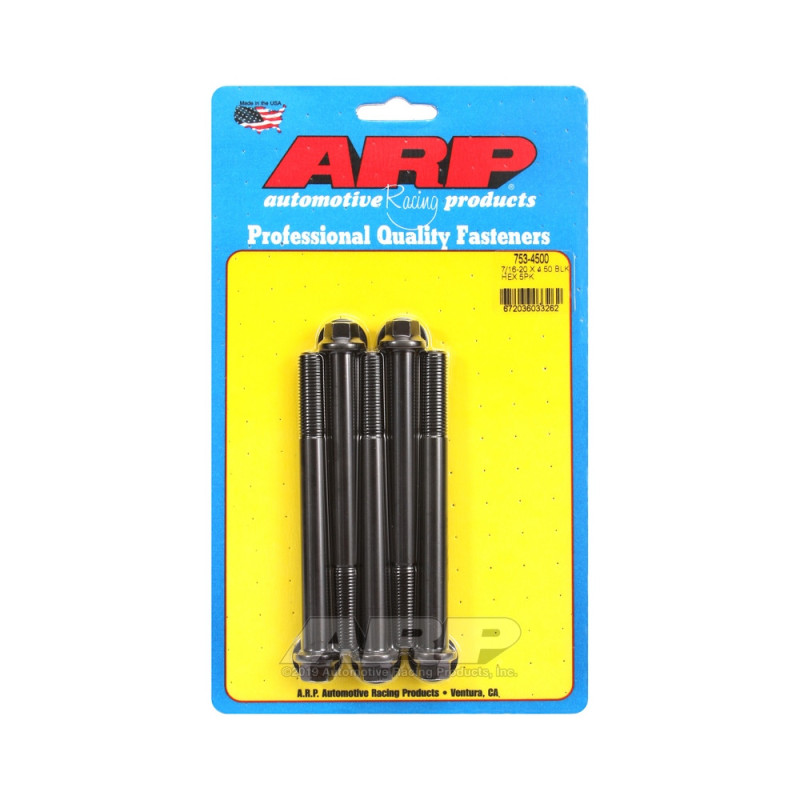 Parafuso universal ARP 7/16-20 - Black Oxyde Hex x5Array