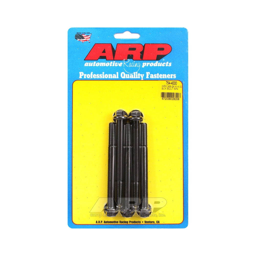 ARP Tornillo de cabeza universal STD 3/8-24 - Óxido negro hexagonal x5Array