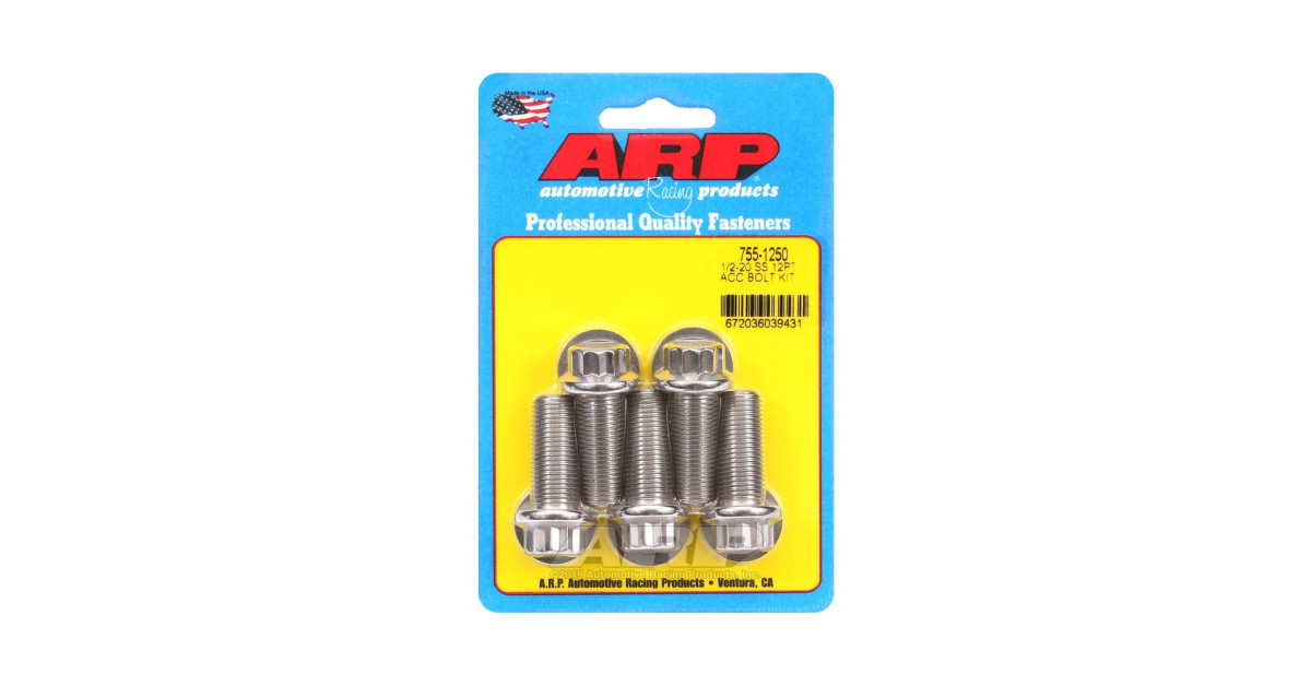 Perno Universal ARP 1/2-20 - Acero Inoxidable 12 Pts x5
