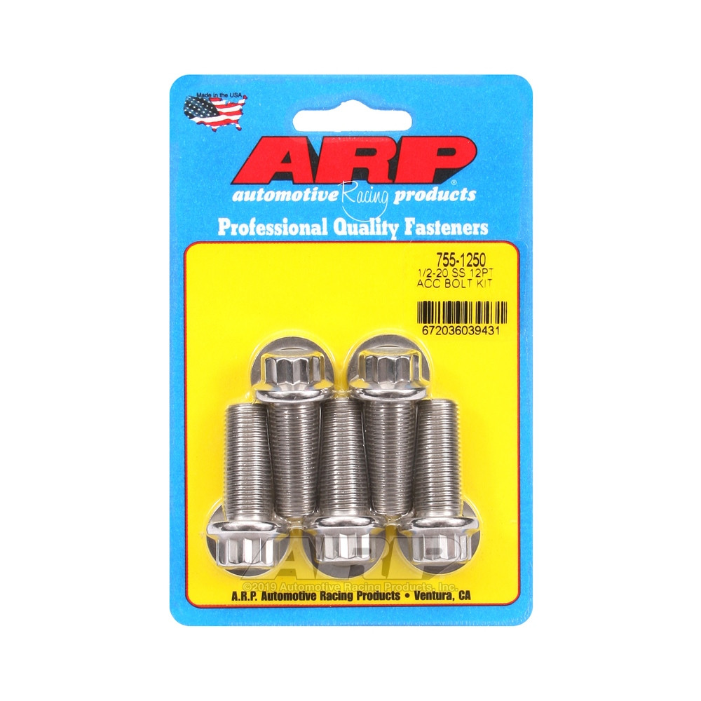 Perno Universal ARP 1/2-20 - Acero Inoxidable 12 Pts x5Array