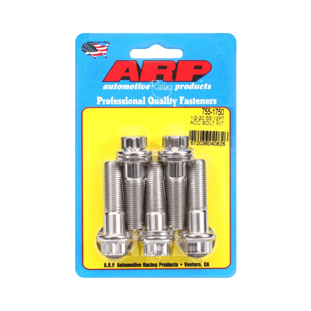 Perno Universal ARP 1/2-20 - Acero Inoxidable 12 Pts x5Array