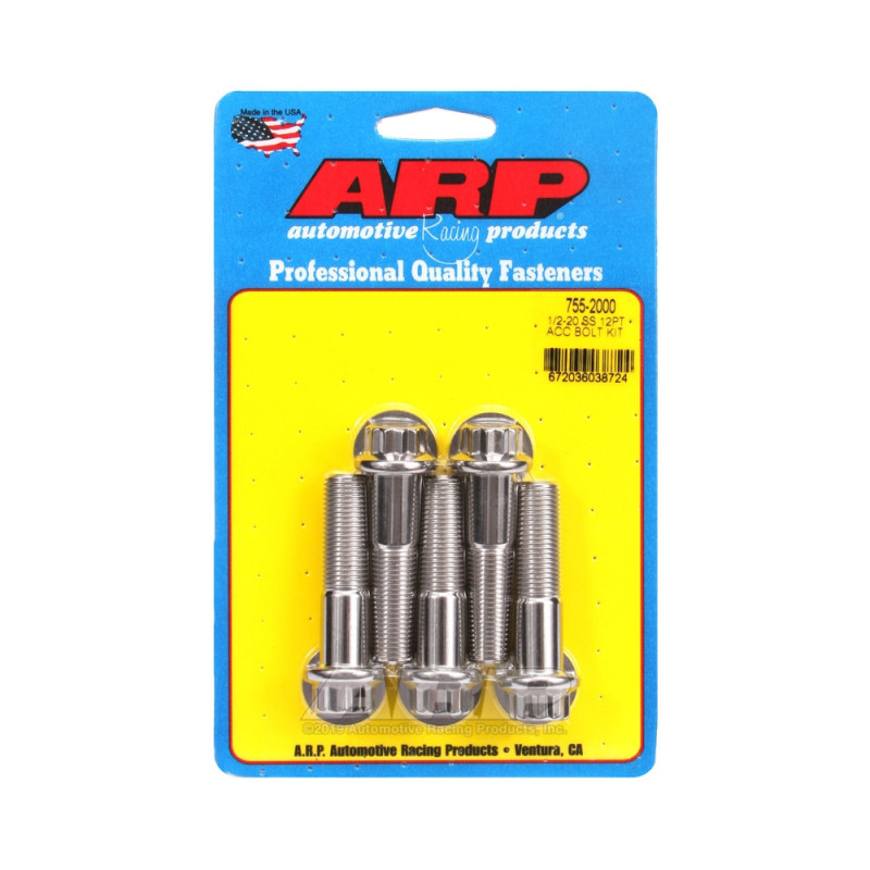 Parafuso Universal ARP 1/2-20 - Aço Inoxidável 12 Pts x5Array