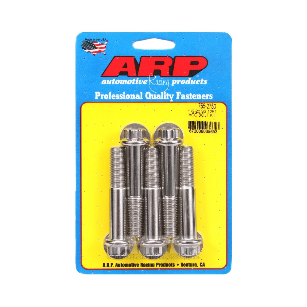 Parafuso Universal ARP 1/2-20 - Aço Inoxidável 12 Pts x5Array