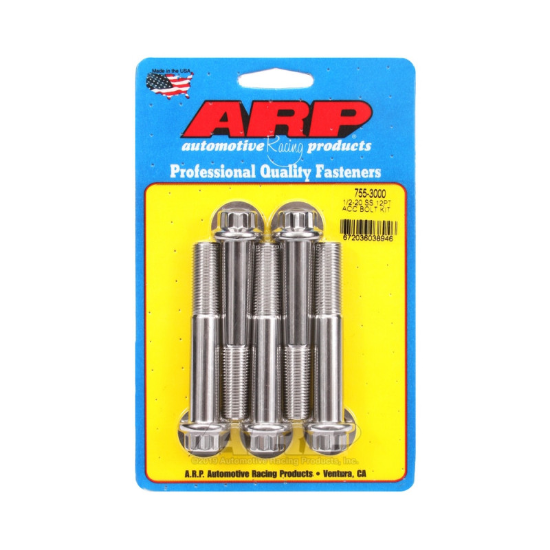 Parafuso Universal ARP 1/2-20 - Aço Inoxidável 12 Pts x5Array