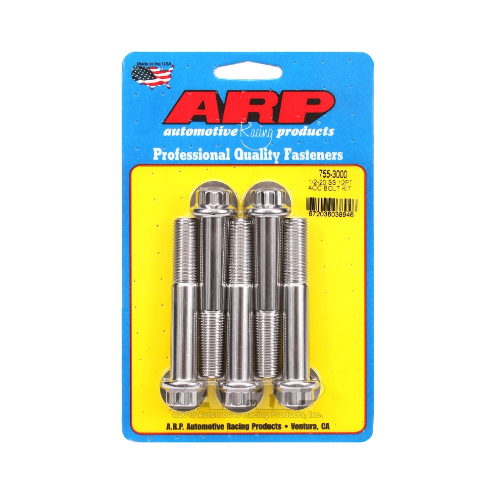 Perno Universal ARP 1/2-20 - Acero Inoxidable 12 Pts x5Array