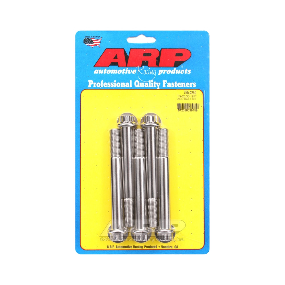 Parafuso Universal ARP 1/2-20 - Aço Inoxidável 12 Pts x5Array