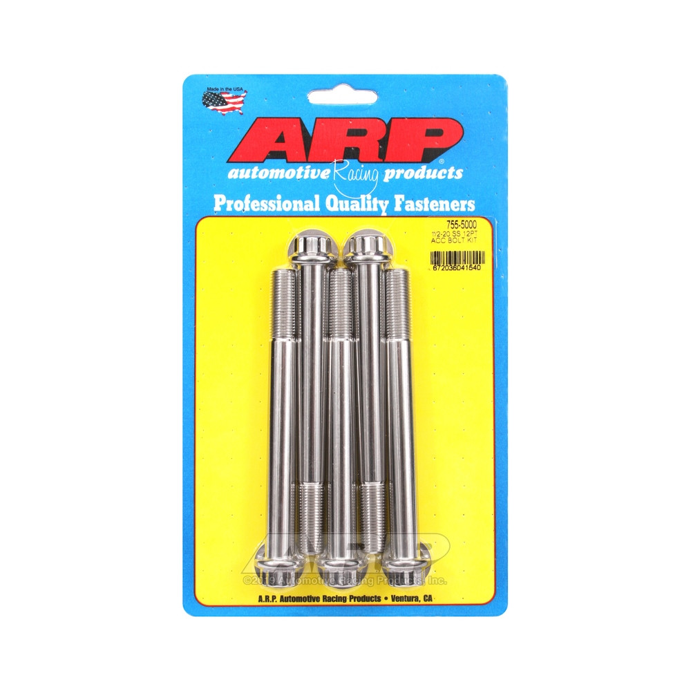 Parafuso Universal ARP 1/2-20 - Aço Inoxidável 12 Pts x5Array