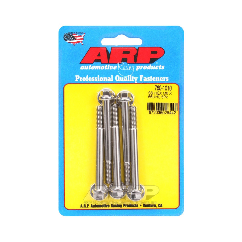 Perno universal ARP M6 x 1,00 - Acero inoxidable hexagonal x5Array